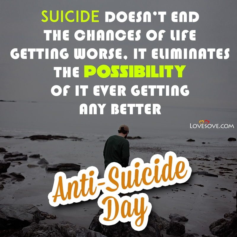 Best anti suicide day images LoveSove