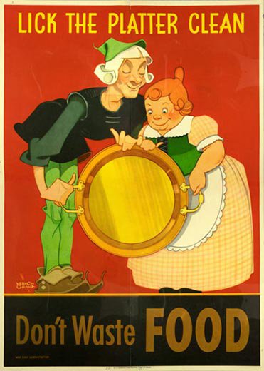 Lick-Platter-Clean-war-food-poster-9