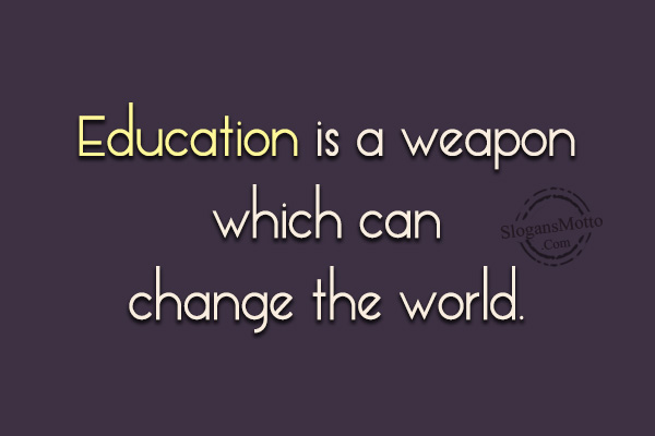 education slogan