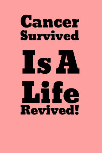 Cancer Survived Is A Life Revived 333x500